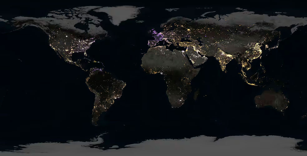 Satélites NASA captan el “latido de la Tierra”: luces de los ricos y apagones de las crisis